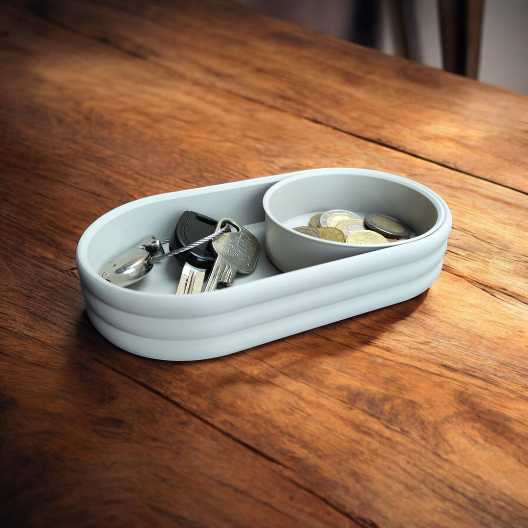 2 compartment desk organizer