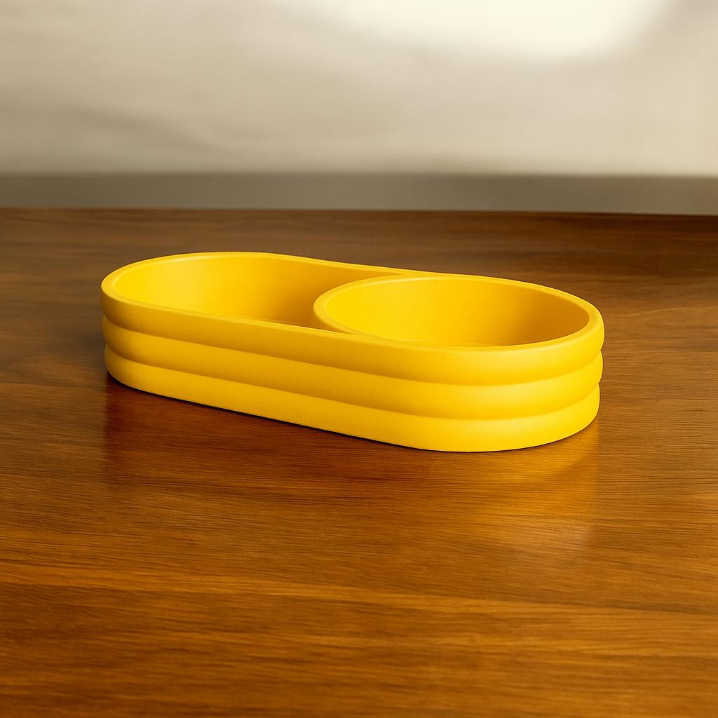 2 compartment desk organizer