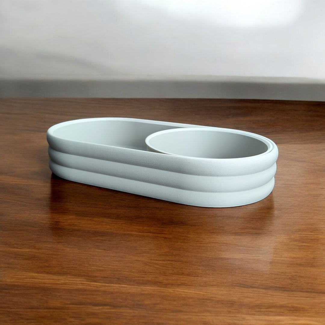 2 compartment desk organizer