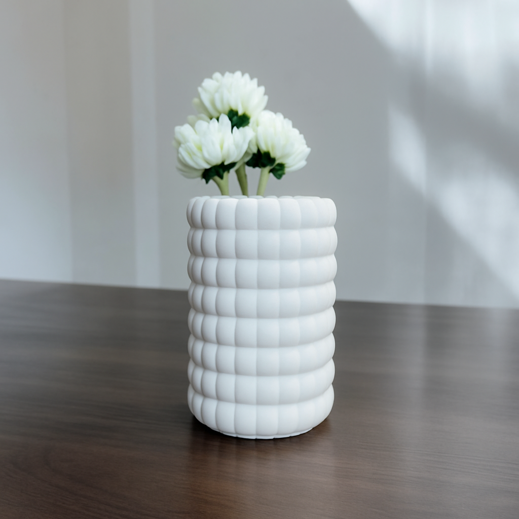 Bubble Bloom – Fusion of Nordic Chic & Boho Charm Vase