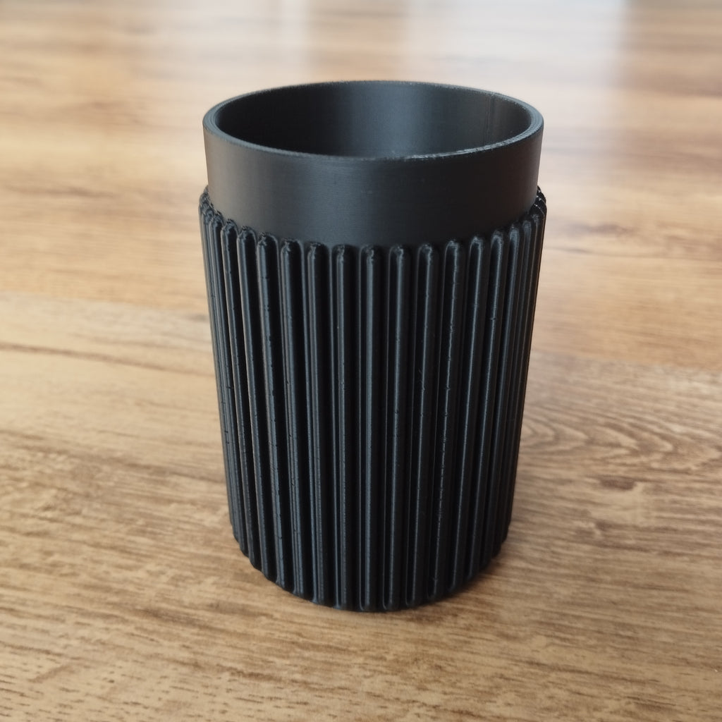 Modern Ribbed Pencil Holder – Stationery Organizer for Desk
