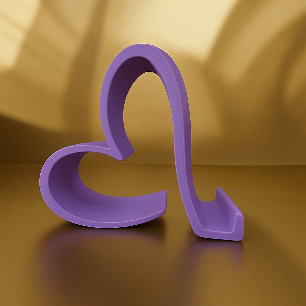 Heart-Shaped Decorative Mobile Stand – Plastic Holder for Desk, Gift & Home Decor
